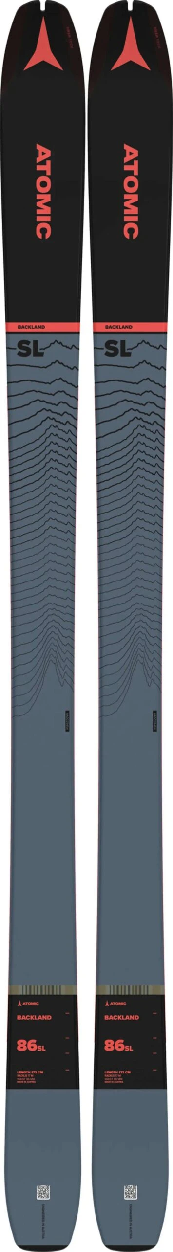 ATOMIC BACKLAND 86 SL + SKINS 22-23 1 ATOMIC BACKLAND 86 SL + SKINS 22-23